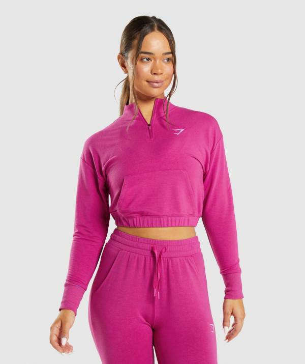 Damske Pulovre Gymshark Training Pippa Ruzove | ML5607398